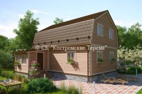 ДБ:118 ПРОЕКТ ДОМА ИЗ БРУСА 6x8,6